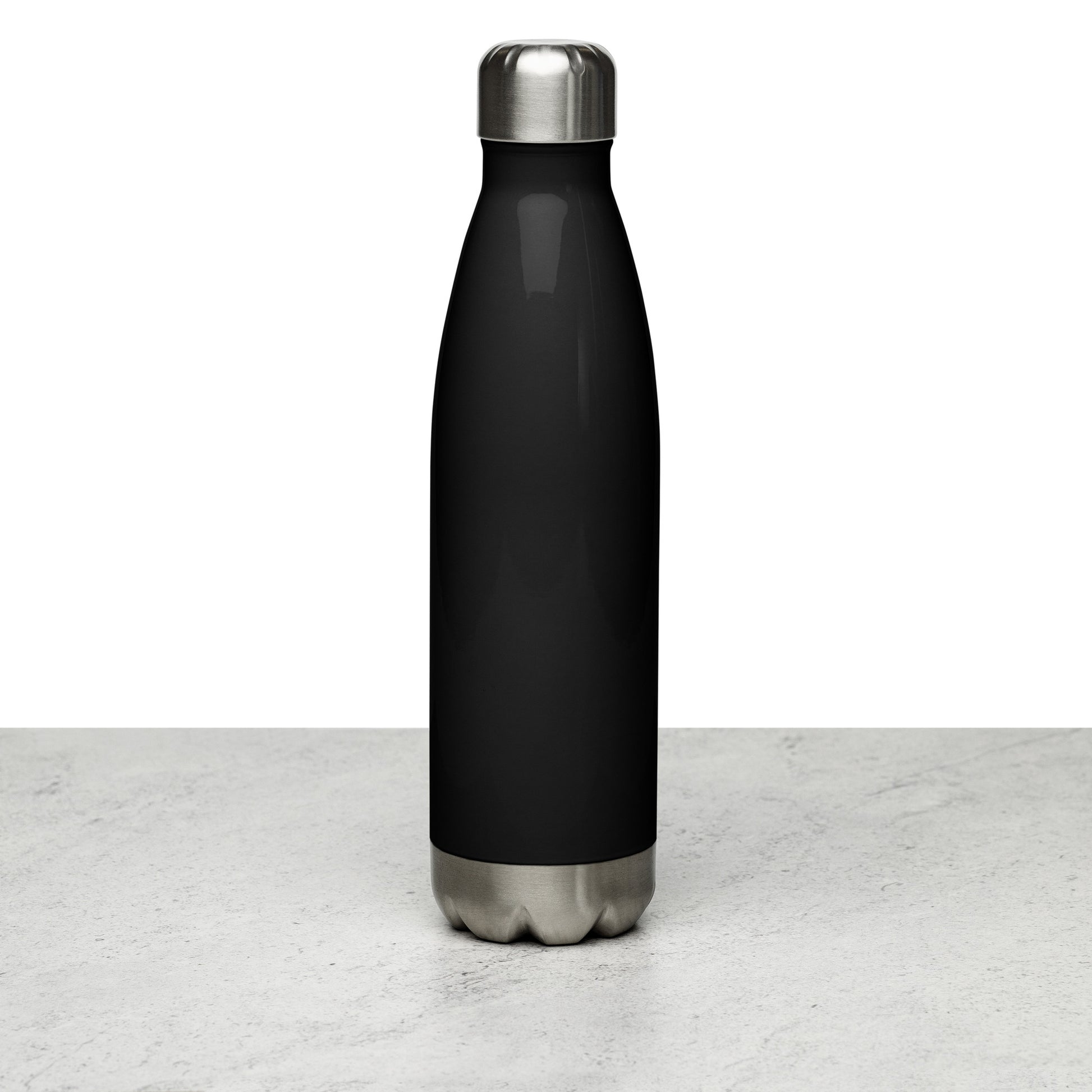 Luxury Stainless Steel Water Bottle --CH Style-- Black