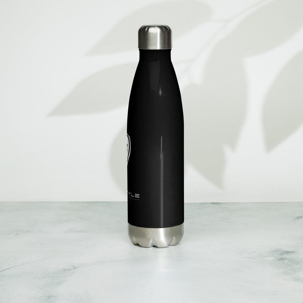 Luxury Stainless Steel Water Bottle --CH Style-- Black