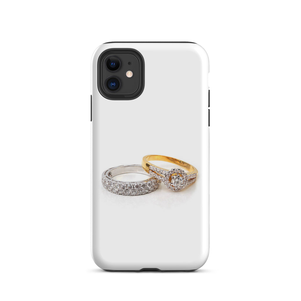 Luxury Tough IPhone Case ''Diamond Rings'' -- High Quality --