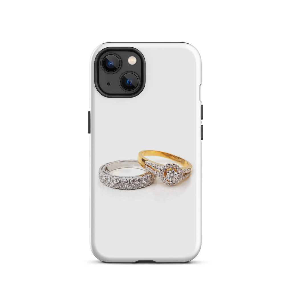 Luxury Tough IPhone Case ''Diamond Rings'' -- High Quality --