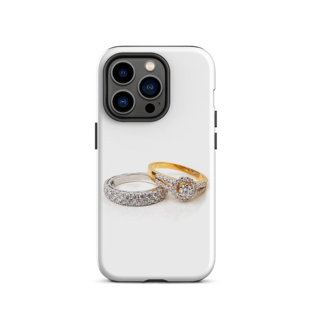 Luxury Tough IPhone Case ''Diamond Rings'' -- High Quality --