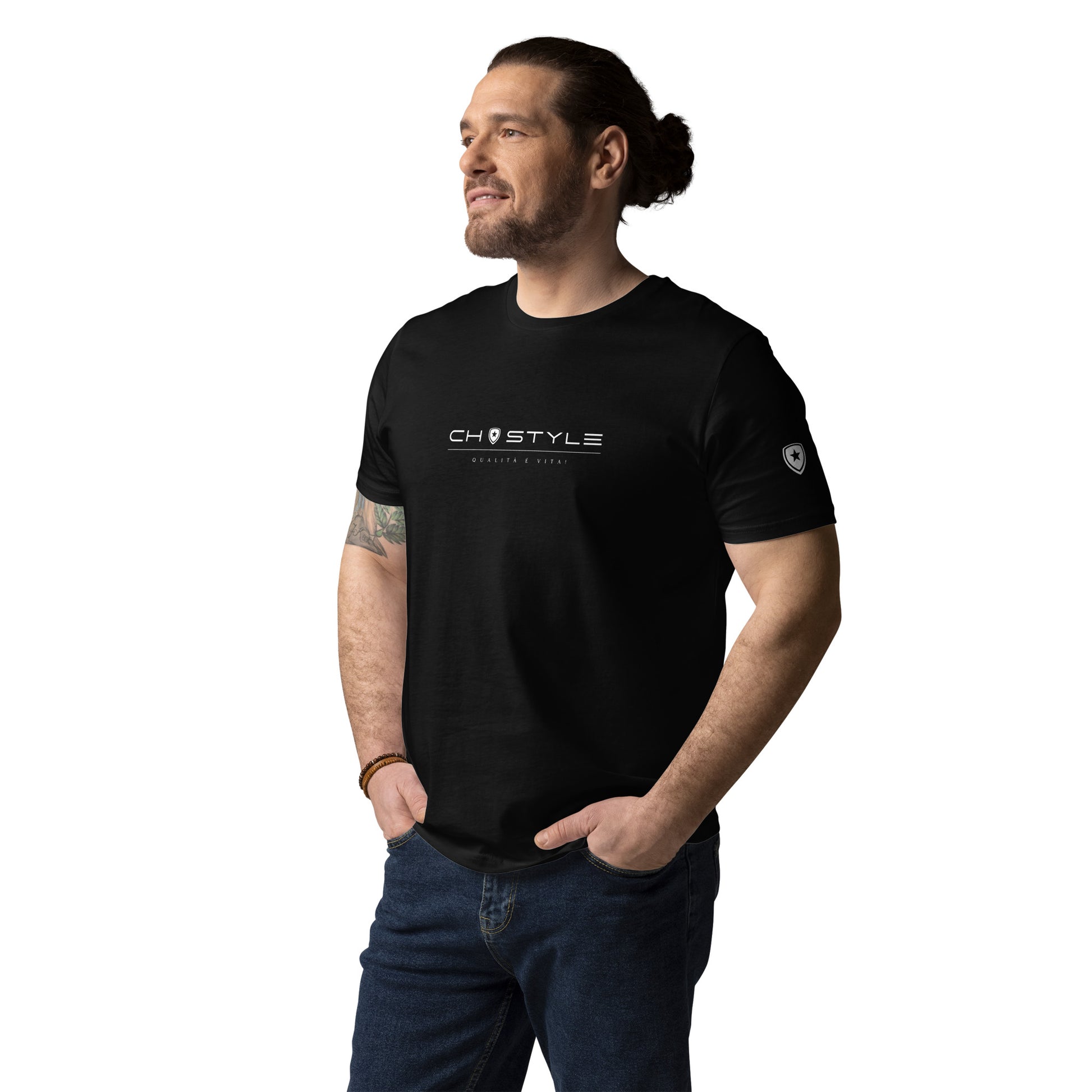 100% Organic T-shirt Black, Navy and Anthracite