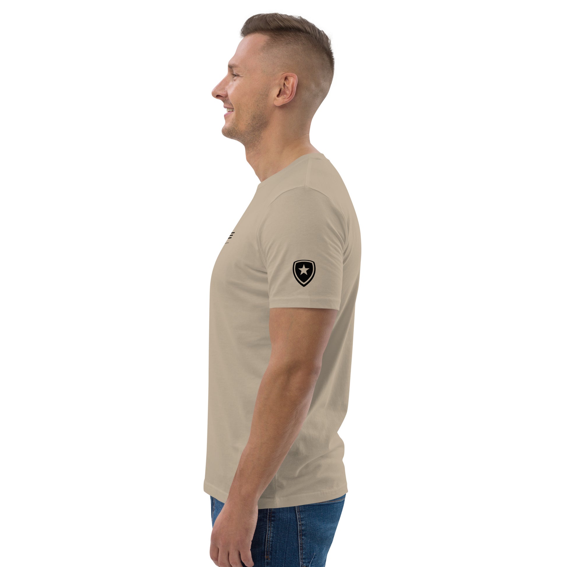 100% Organic T-shirt Beige
