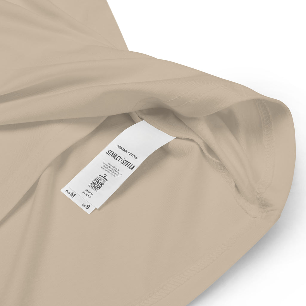 100% Organic T-shirt Beige