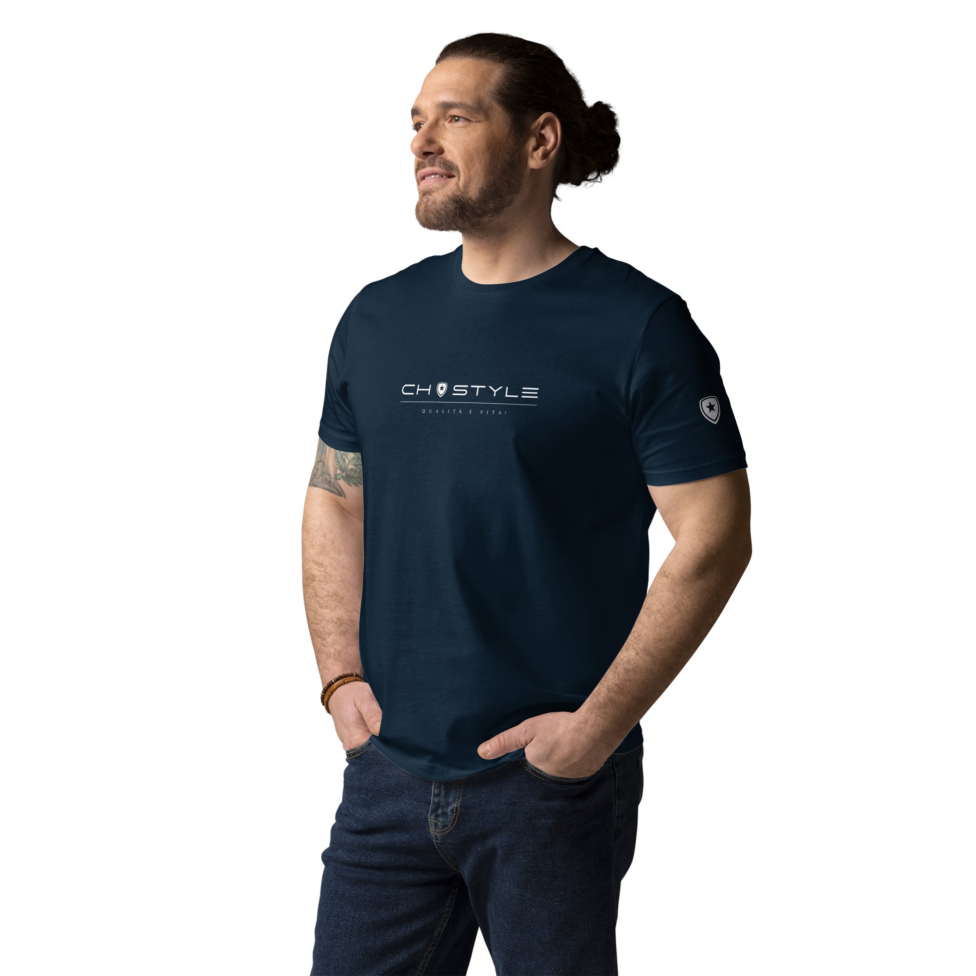 100% Organic T-shirt Black, Navy and Anthracite