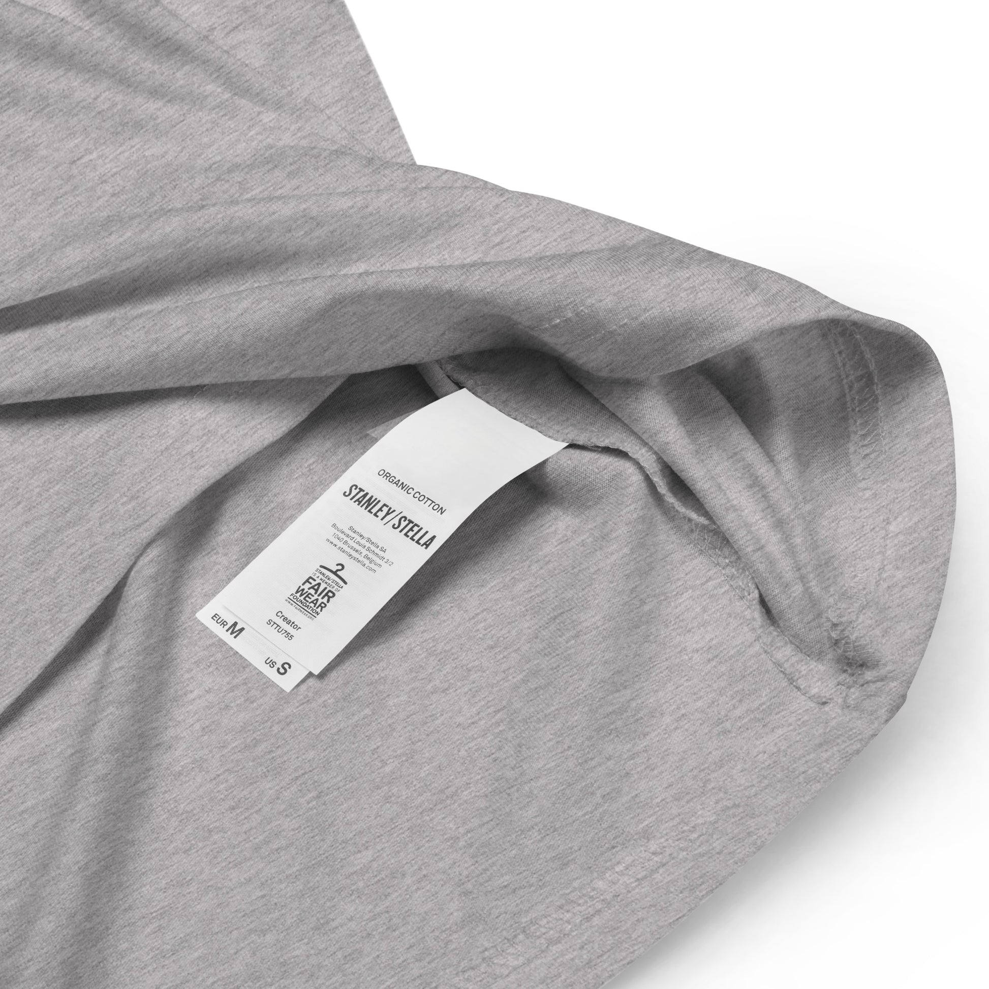 100% Organic T-shirt Grey