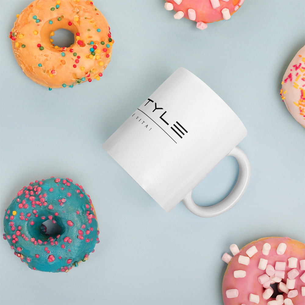 Luxury White Glossy Mug  -- High Quality --