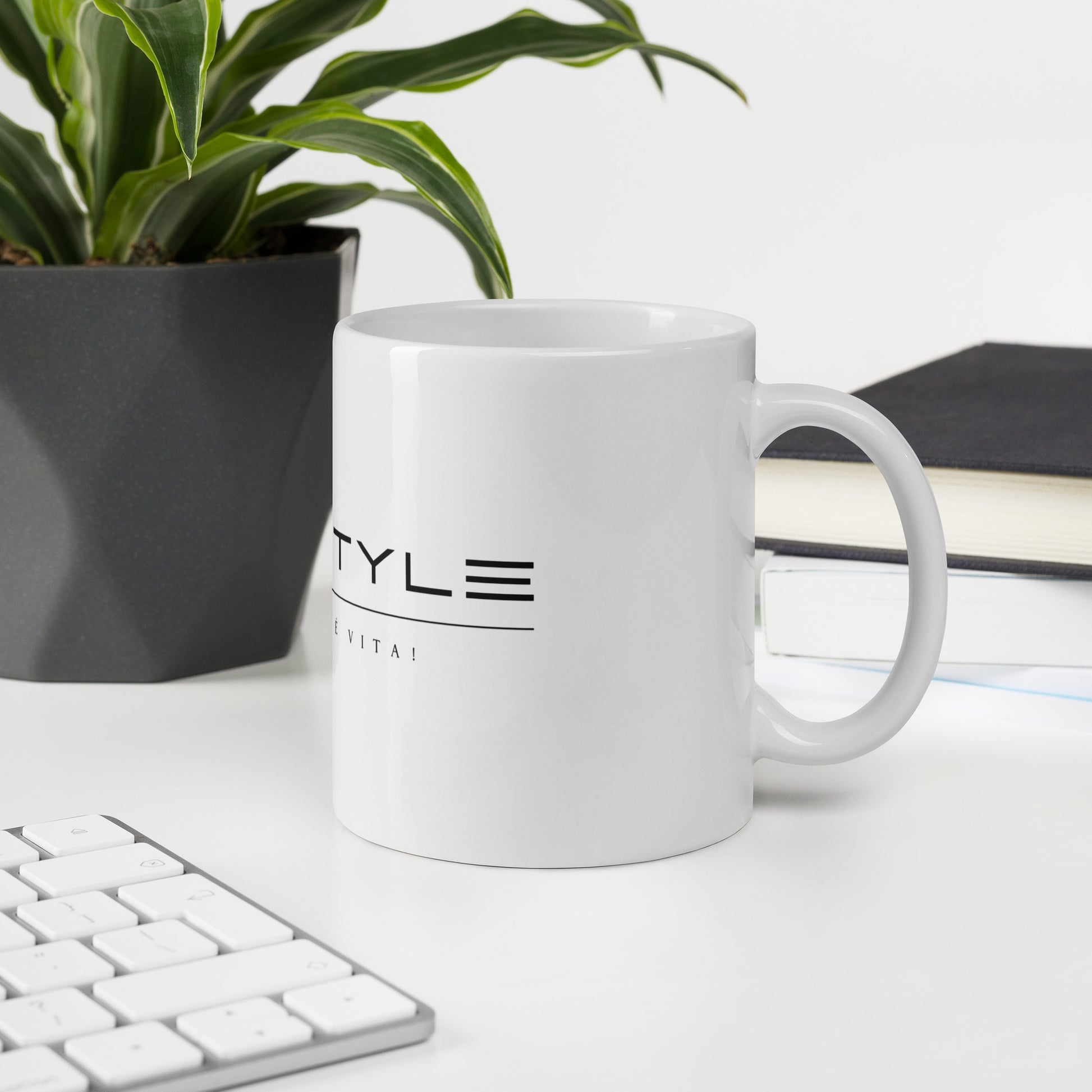 Luxury White Glossy Mug  -- High Quality --
