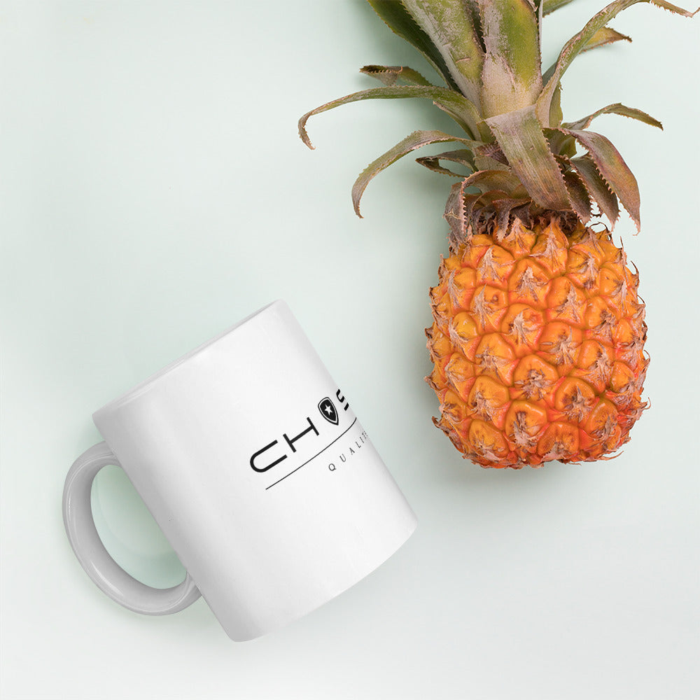 Luxury White Glossy Mug  -- High Quality --