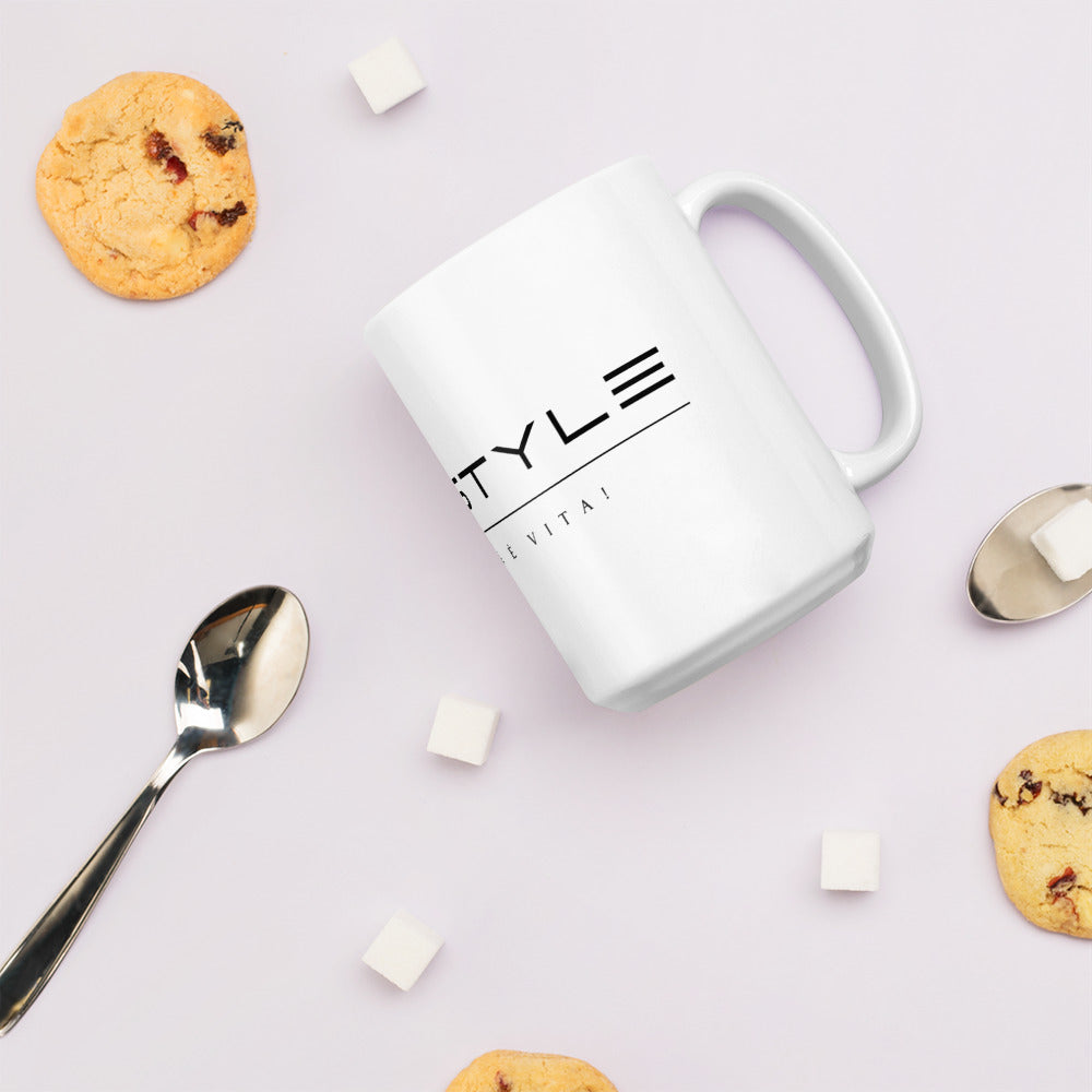 Luxury White Glossy Mug  -- High Quality --