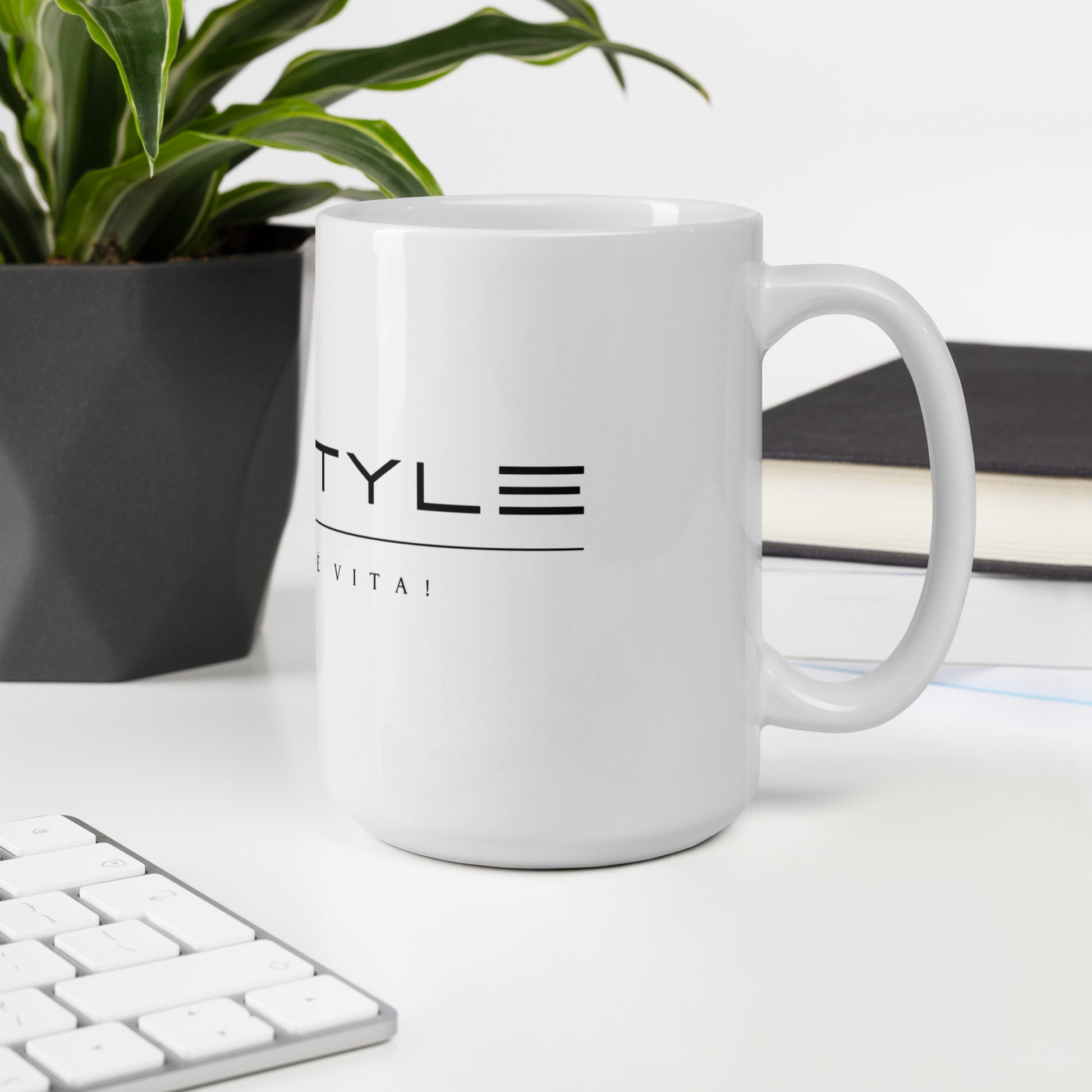 Luxury White Glossy Mug  -- High Quality --